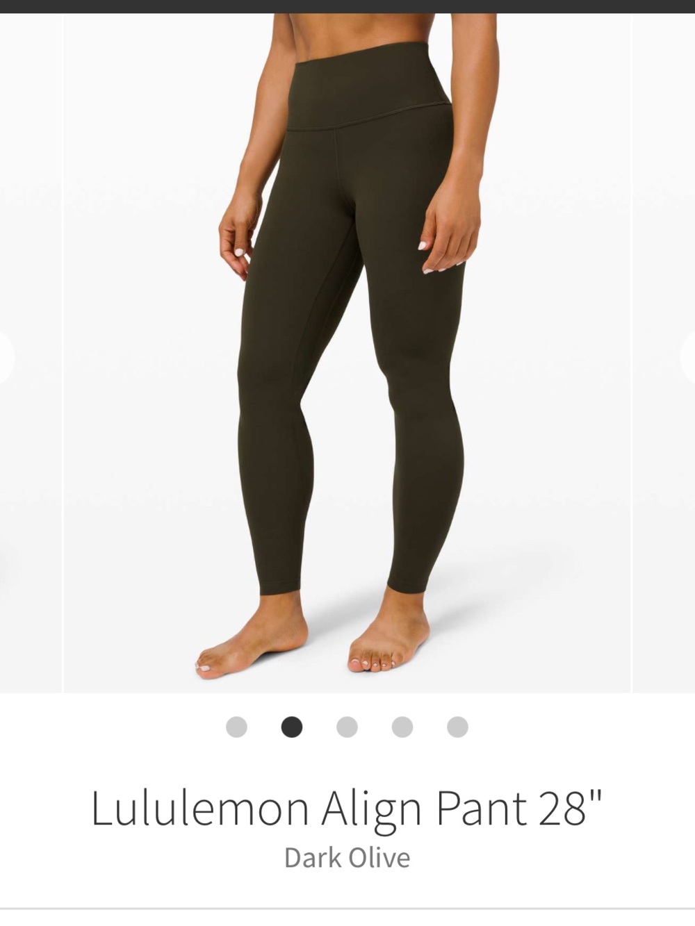 lululemon high waisted align leggings - Dark Olive Size 8